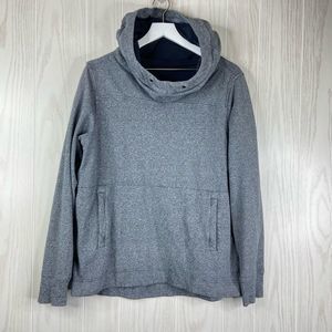 Lululemon Split Pullover Hoodie Women’s Grey Size 12 Missing Drawstring